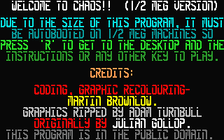 Chaos atari screenshot